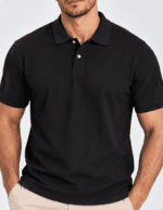 Polo Elastic Minimal Preto #CP492
